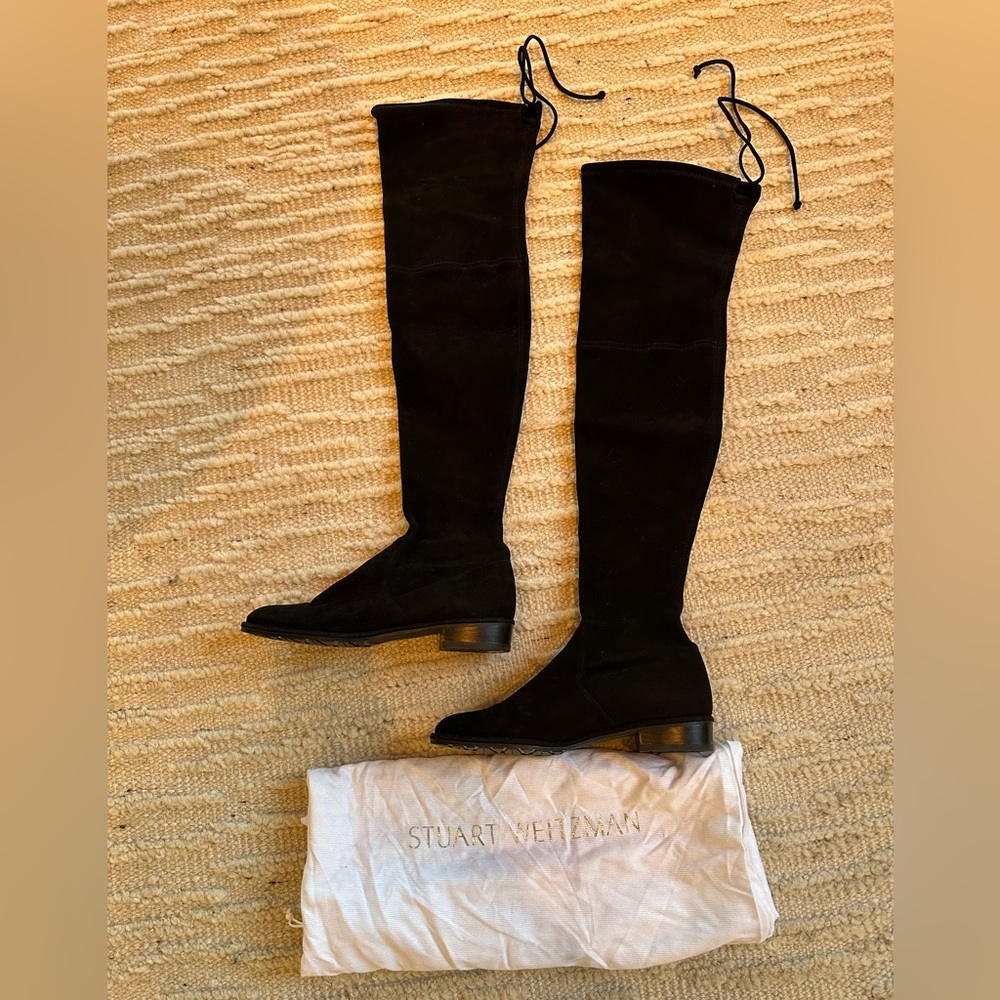 Stuart weitzman over the knee suede boots